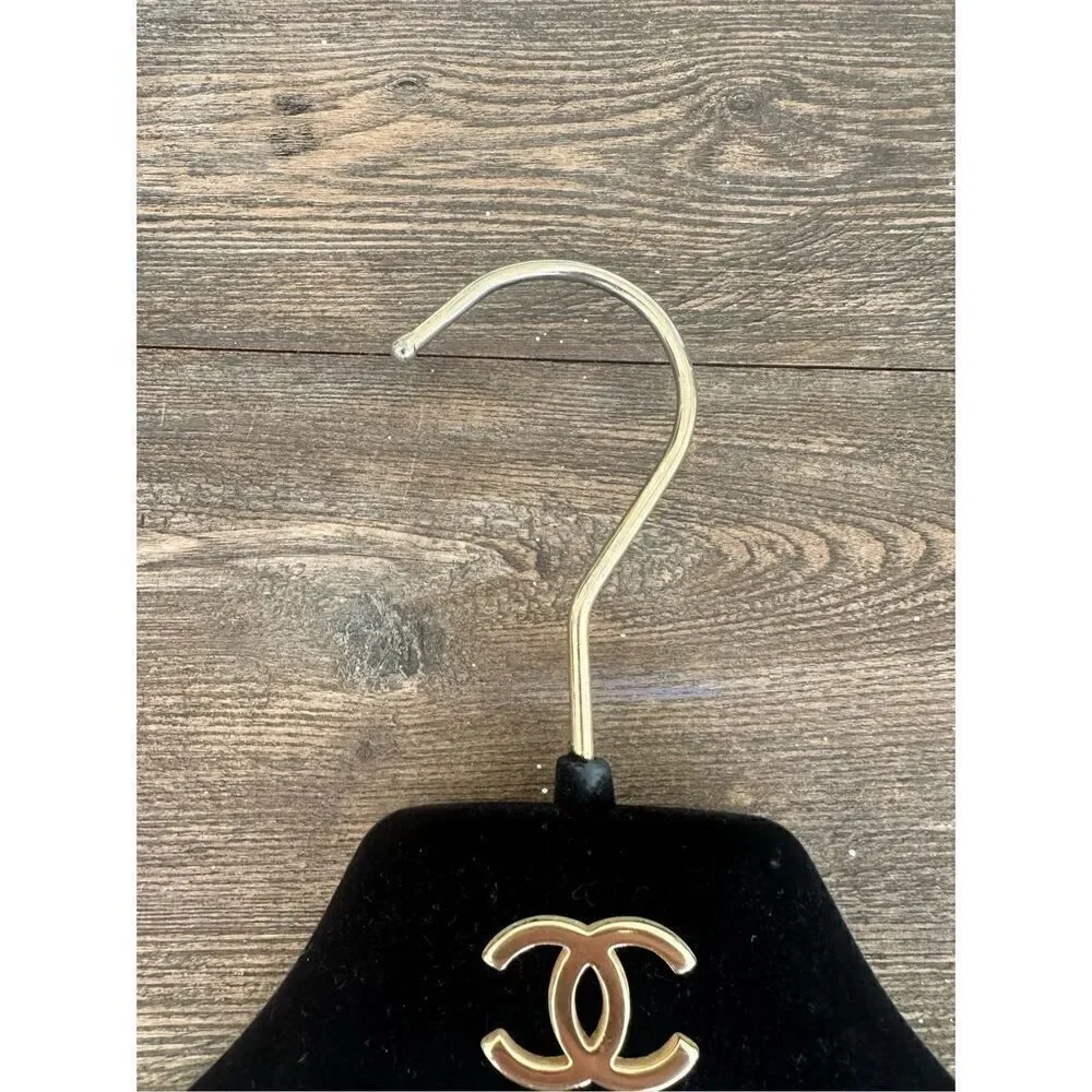Chanel designer velvet hanger